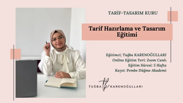 Tarif Hazırlama ve Tasarım Eğitimi