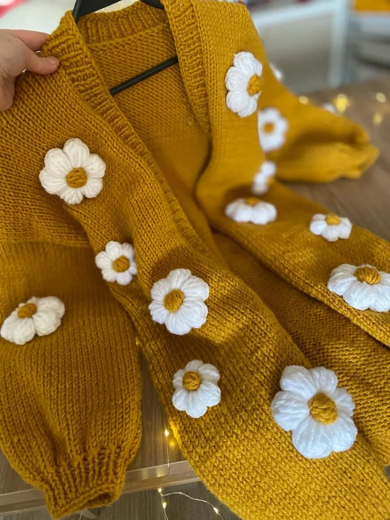 Papatyalı Hırka Tarifi ve Yapılışı